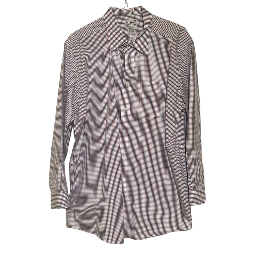 L.L. Bean Traditional Fit Oxford Cloth Button Down Shirt  17½-34